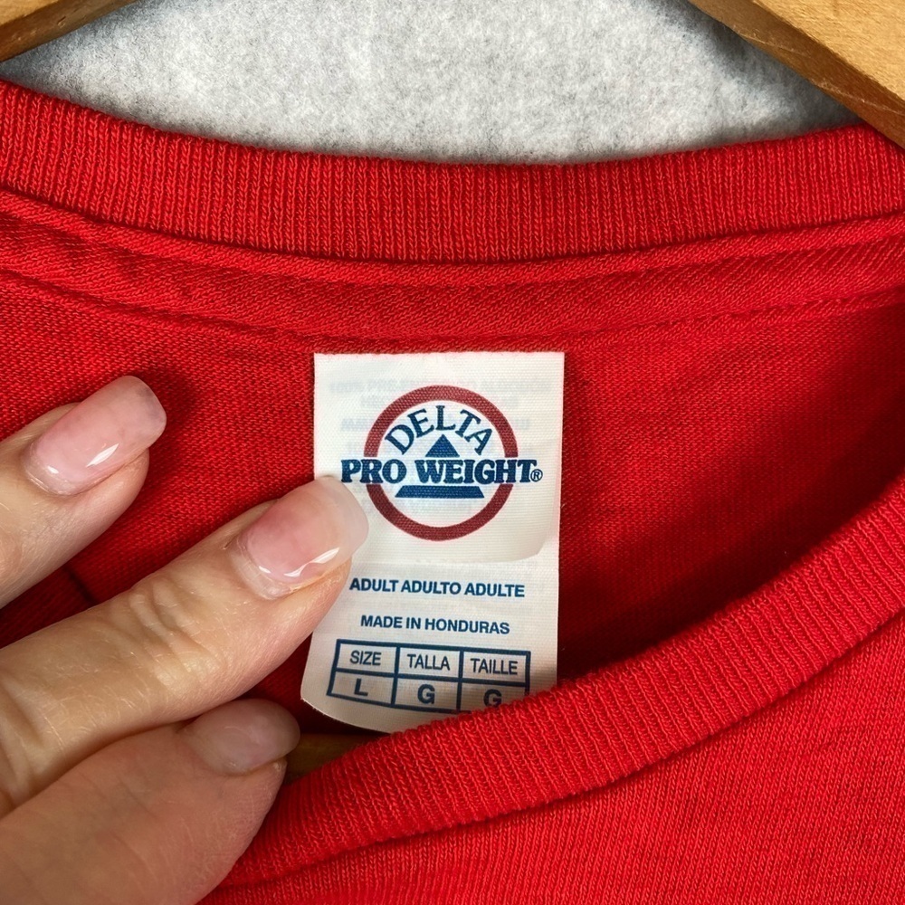 Men's Red Rad Racing Graphic T-Shirt Sz L - Picture 3 of 7